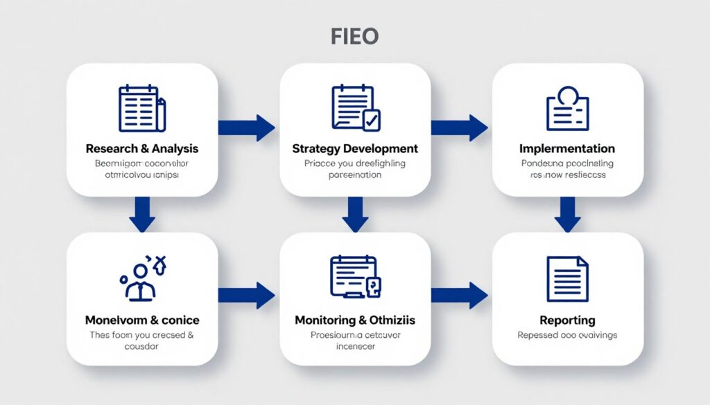 Danish SEO strategy process flowchart for SEO Service in Denmark