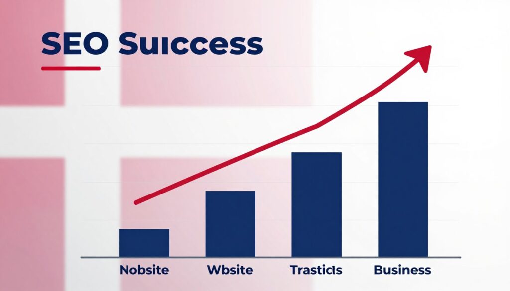Danish SEO success visualization showing growth in search results