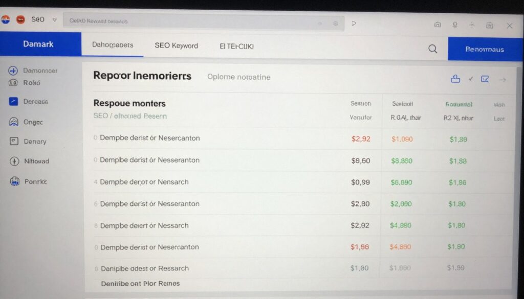 Danish language SEO optimization showing keyword research for SEO Service in Denmark
