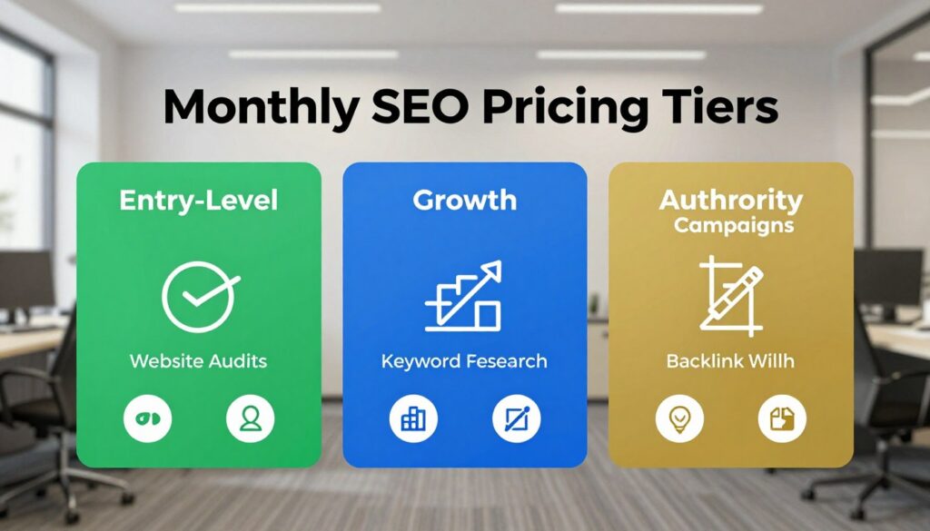monthly seo pricing tiers