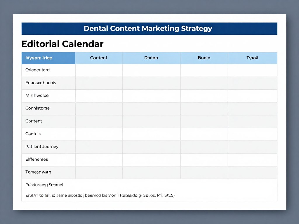 Dental content marketing strategy document