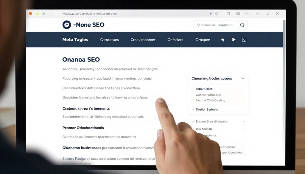 On-page SEO optimization for Oklahoma websites