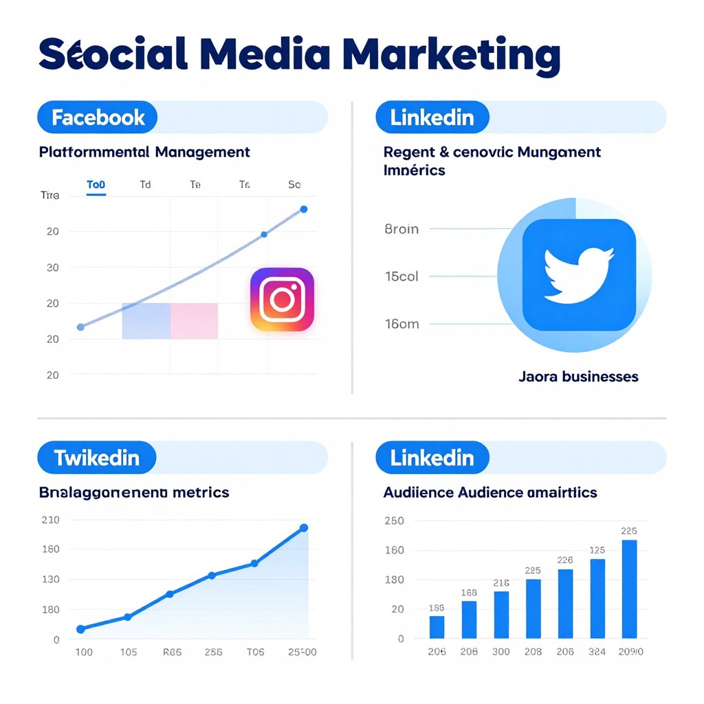 Social Media Marketing for Jaora businesses showing platform management