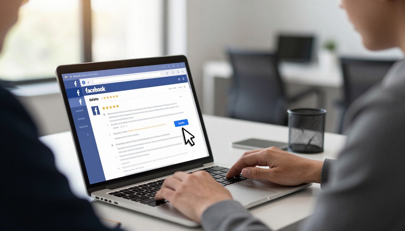 how can you delete a review on facebook