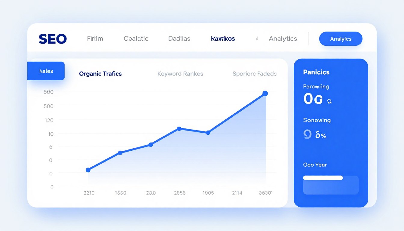 Adult ecommerce websites SEO strategy dashboard showing organic traffic growth