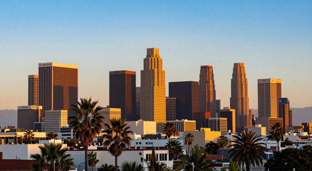 Los Angeles skyline representing adult SEO agency location