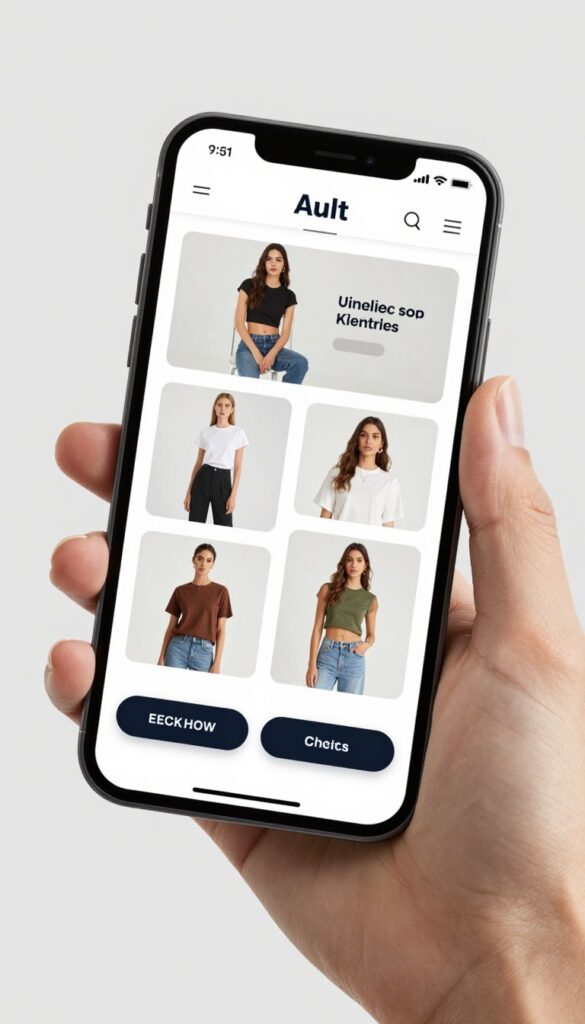 Mobile-optimized adult ecommerce website displayed on smartphone