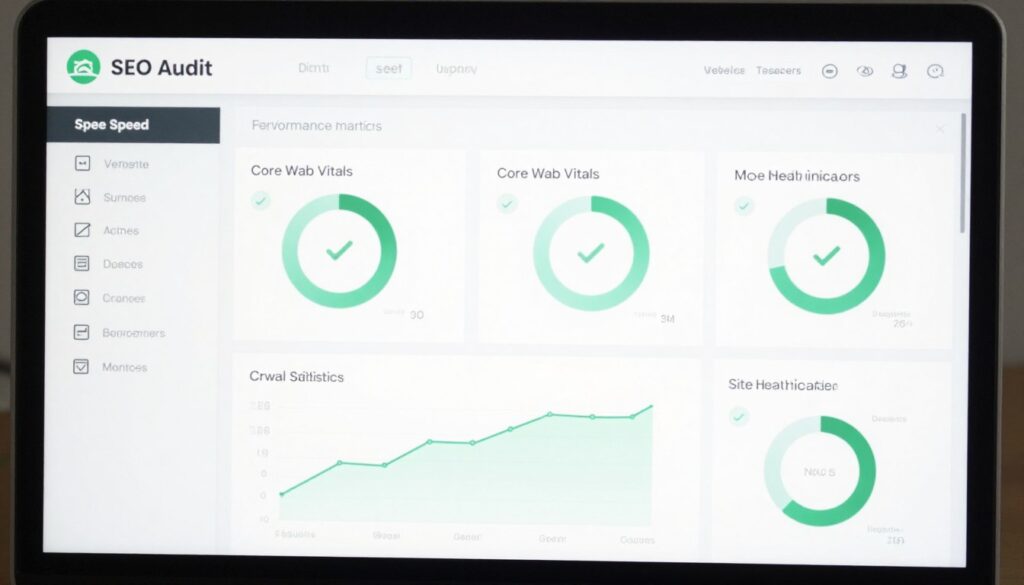 Technical SEO audit for adult ecommerce websites showing site performance metrics