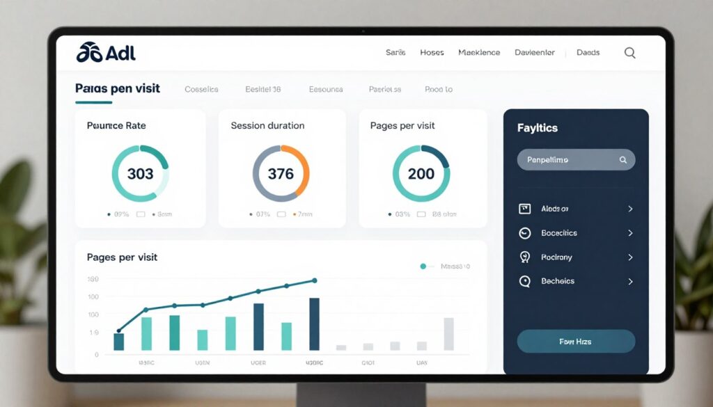 User experience optimization for adult ecommerce showing website engagement metrics