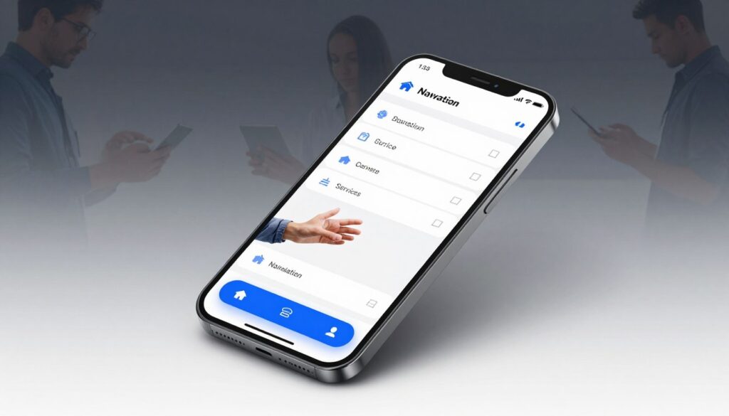 mobile-friendly navigation menu